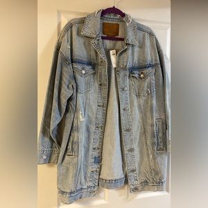American Eagle Long Jean Jacket